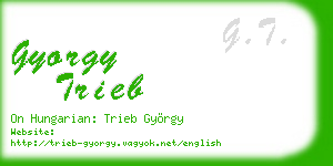 gyorgy trieb business card